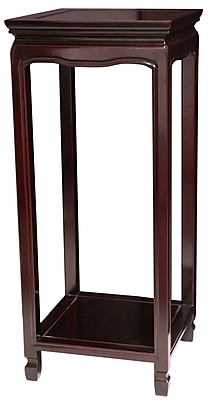 Oriental Furniture Oriental Multi-Tiered Plant Stand; Dark Rosewood