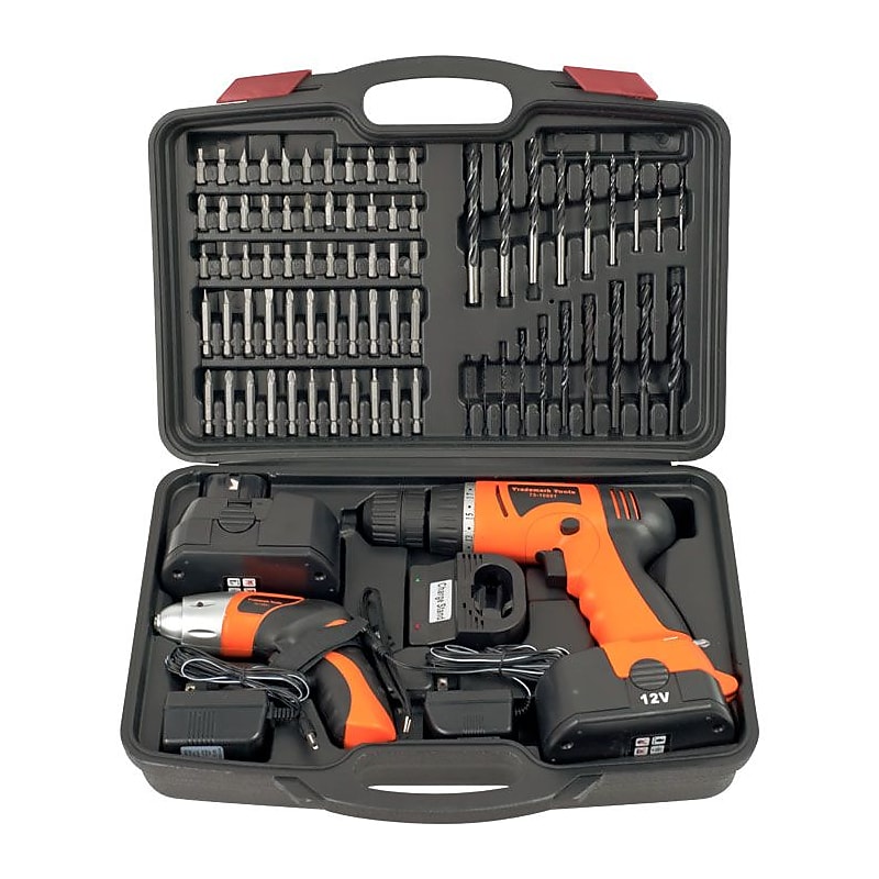 Stalwart™ 75-10601 74 Piece Combo Cordless Drill and Driver Set image 1