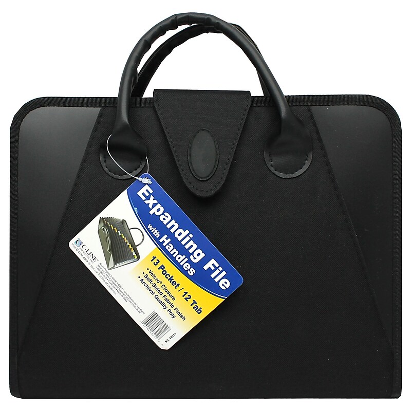 C-Line File Pocket, Letter Size, Black (JV155662) image 1