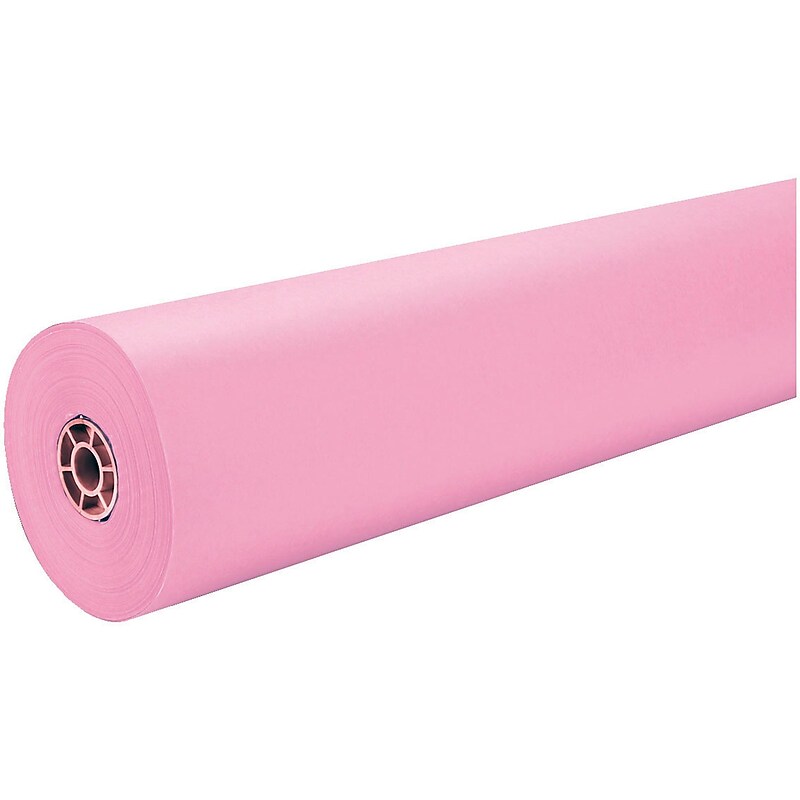 Pacon Rainbow Colored Kraft 36" x 100'+AD54, Pink (PAC66261) image 1