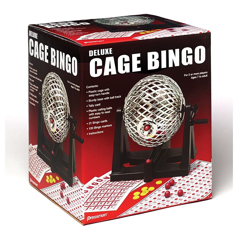 Pressman Toy Deluxe Cage Bingo Game (PRE320706) image 1