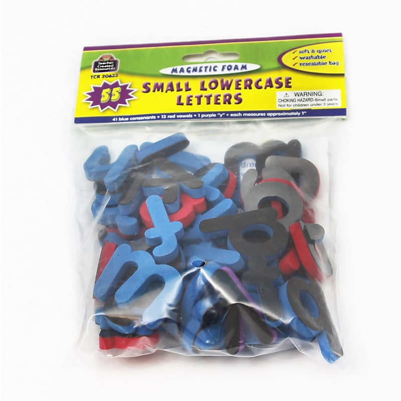 Teacher Created Resources 1" - 1 1/4" Magnetic Foam: Small Lowercase Letters, Blue/Red/Purple (TCR20623) image 1