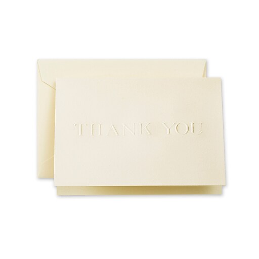 Crane & Co™ Ecru Thank You Note With Envelope at Staples