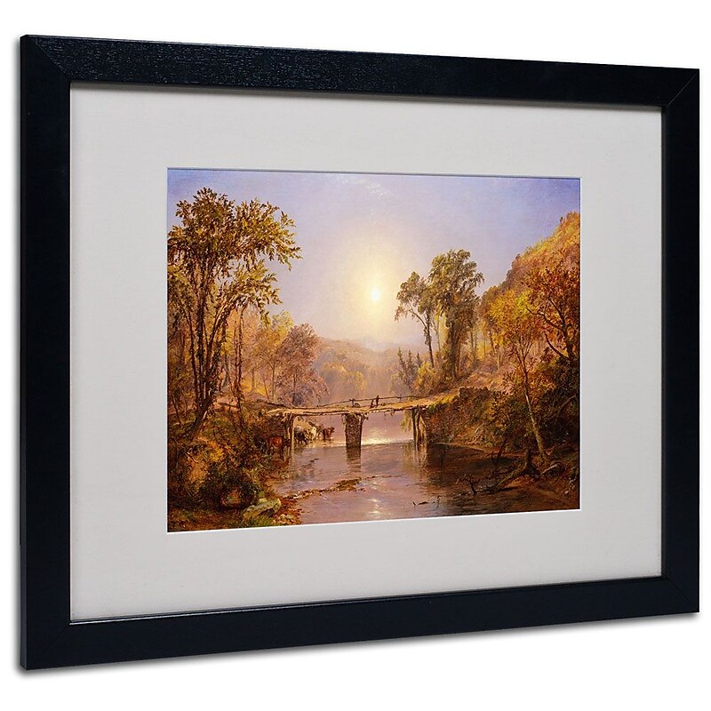 Trademark Fine Art 16" x 20" Acrylic Matted Framed Art Black Frame image 1