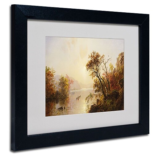 Trademark Fine Art 11" x 14" Wooden Frame Framed Art, Black Frame Staples