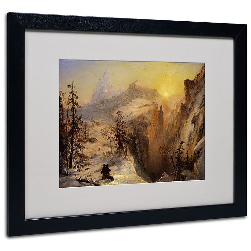 Trademark Fine Art 16" x 20" Acrylic Framed Art, Black Frame image 1
