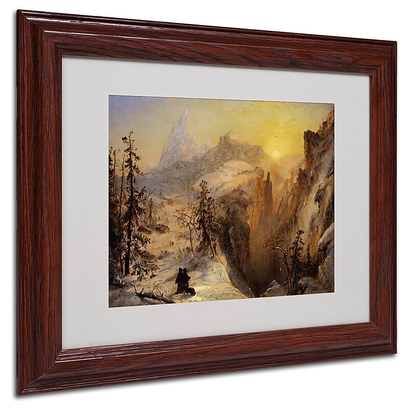 Trademark Fine Art 11" x 14" Acrylic Framed Art, Wood Frame image 1