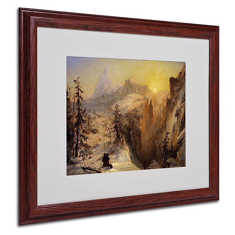 Trademark Fine Art 16" x 20" Acrylic Framed Art, Wood Frame image 1
