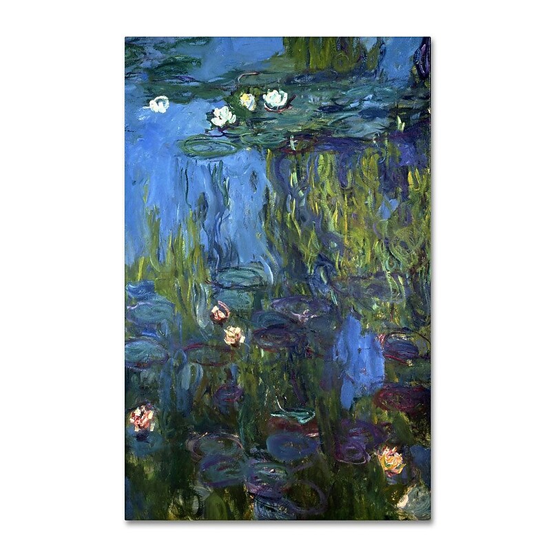Trademark Fine Art 19" x 12" Wooden Frame Nympheas 1914-17 image 1