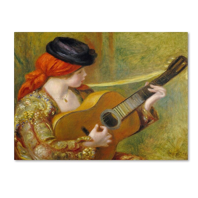 Trademark Fine Art 14" x 19" Hidden Wooden Frame Young Spanish Woman image 1