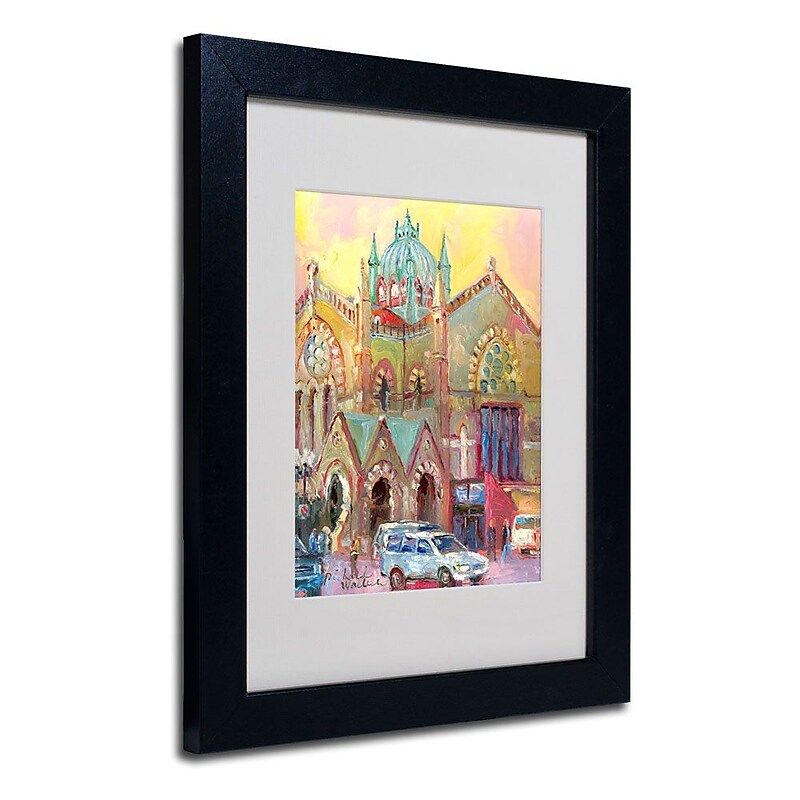 Trademark Fine Art 11" x 14" Matted Framed Art, Black Frame image 1