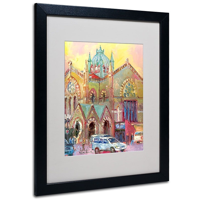 Trademark Fine Art 16" x 20" Wood Frame Boston 2 Black image 1