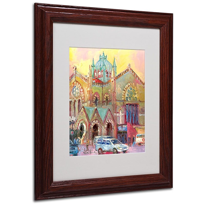 Trademark Fine Art 11" x 14" Matted Framed Art, Wood Frame image 1