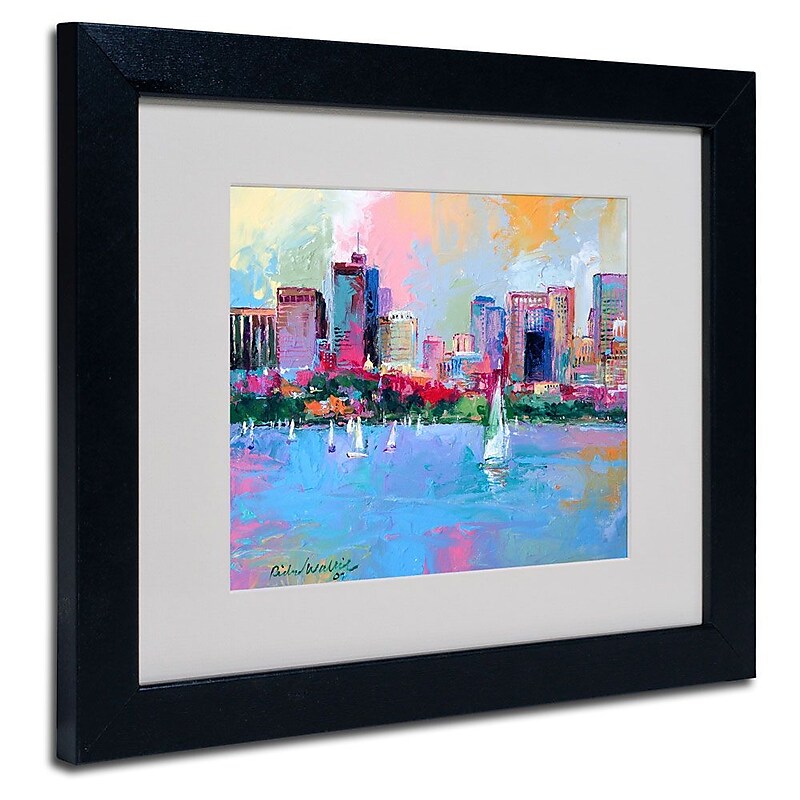 Trademark Fine Art 14" x 11" Canvas, Wood, Polypropylene Canvas Art Painting, Black Frame image 1