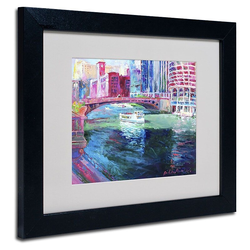 Trademark Fine Art 11" x 14" Acrylic Chicago 2, Black image 1