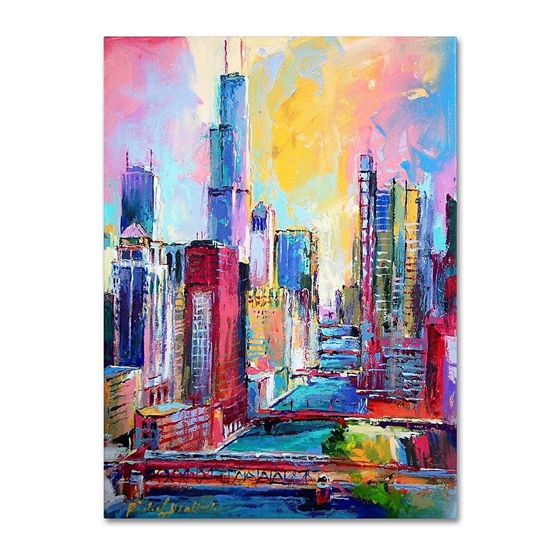 Trademark Fine Art 24" x 18" Hidden Wooden Frame Chicago 3 image 1