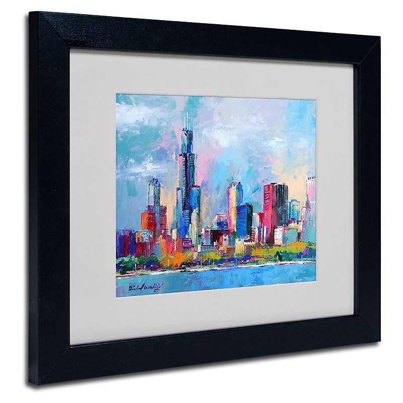 Trademark Fine Art 11" x 14" Acrylic Chicago 5, Black Frame image 1