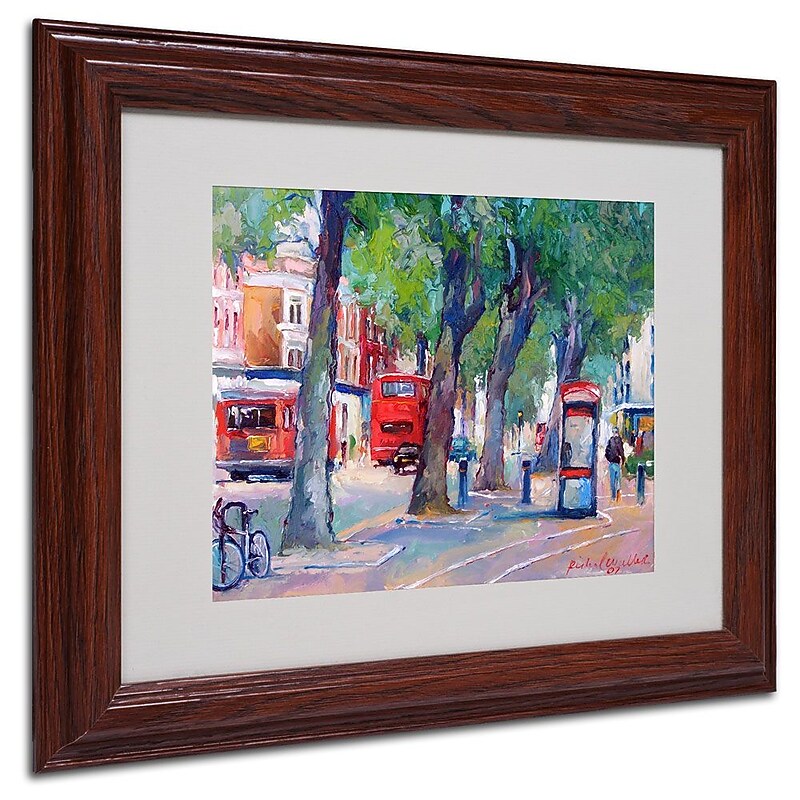 Trademark Fine Art 11" x 14" Acrylic Chicago 6, Dark Wood Frame image 1