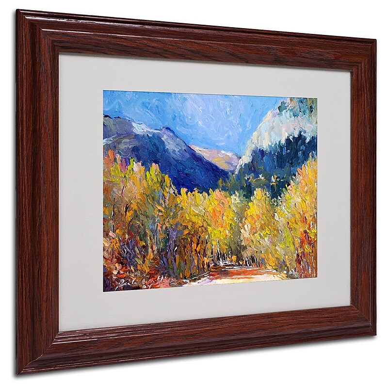 Trademark Fine Art 11" x 14" Acrylic Cotton, Dark Wooden Frame image 1