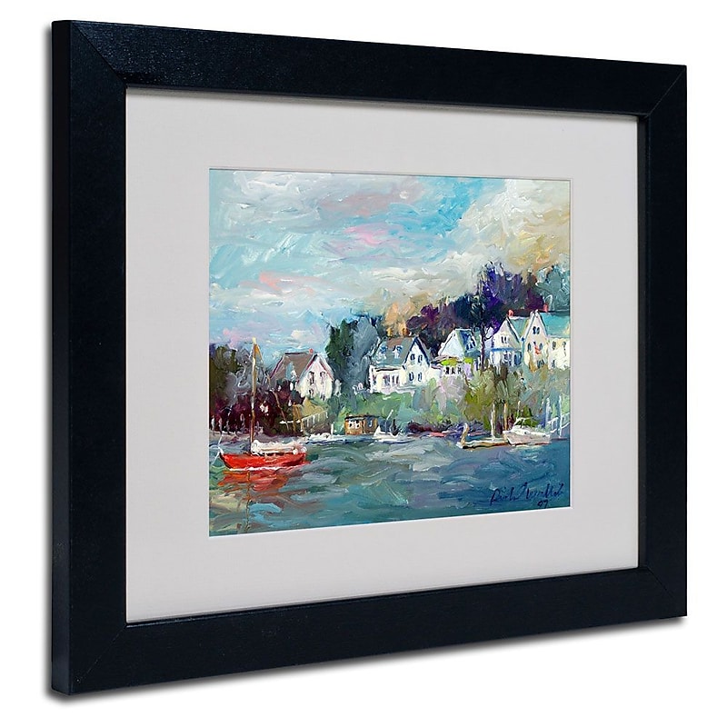 Trademark Fine Art 11" x 14" Acrylic Dock Artwork, Black Frame image 1