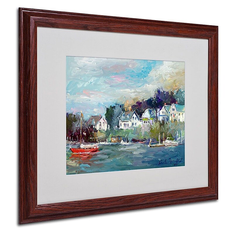 Trademark Fine Art 16" x 20" Acrylic, Dark Wood Frame image 1