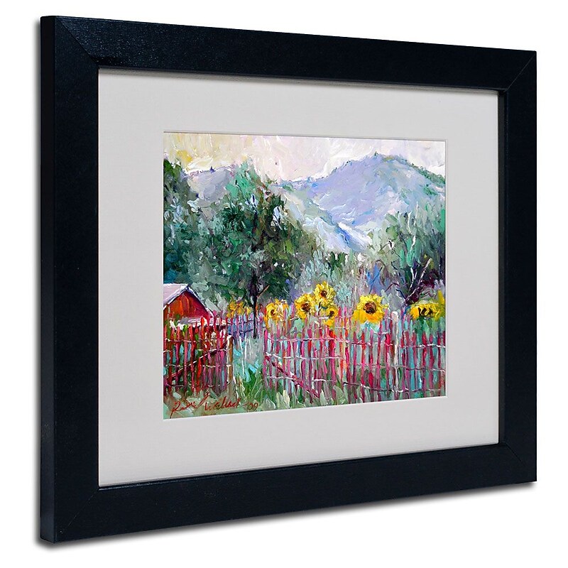 Trademark Fine Art 11" x 14" Acrylic Foothills, Black image 1