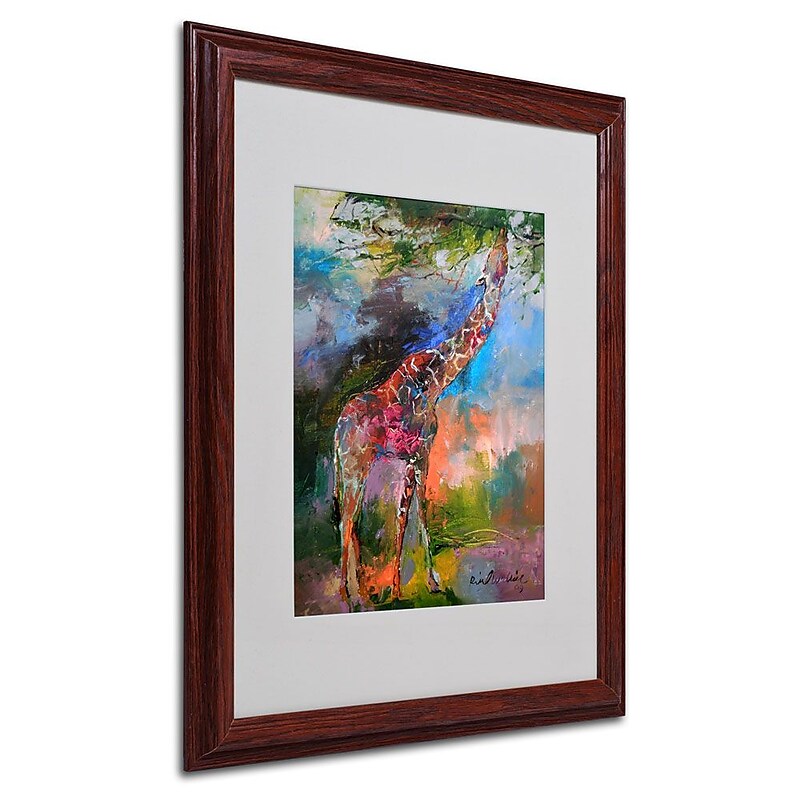 Trademark Fine Art 20" x 16" Acrylic Giraffe, Wood image 1