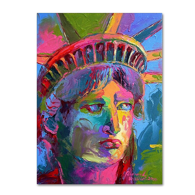 Trademark Fine Art 35" x 47" Wooden Frame Lady Liberty 2 image 1