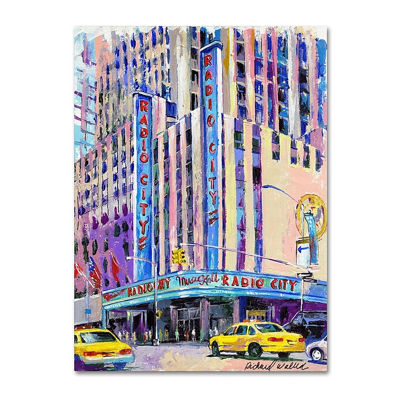 Trademark Fine Art 35" x 47" Canvas Radio City image 1