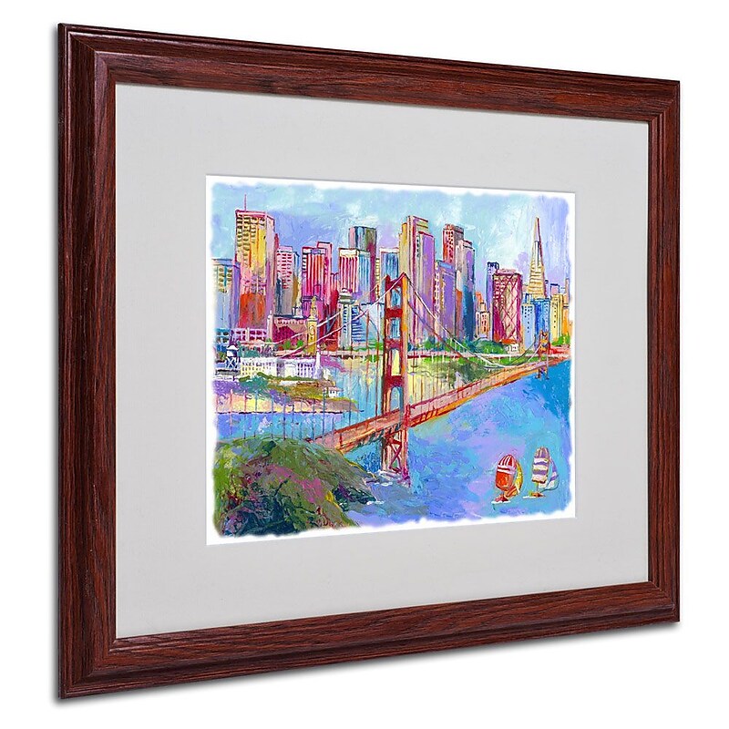 Trademark Fine Art 16" x 20" Acrylic Sanft 1, Wood image 1