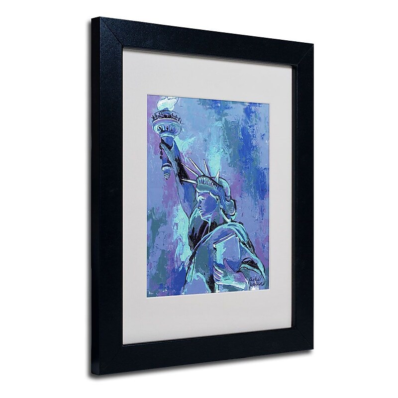 Trademark Fine Art 11" x 14" Acrylic Statue of Liberty 2, Black image 1
