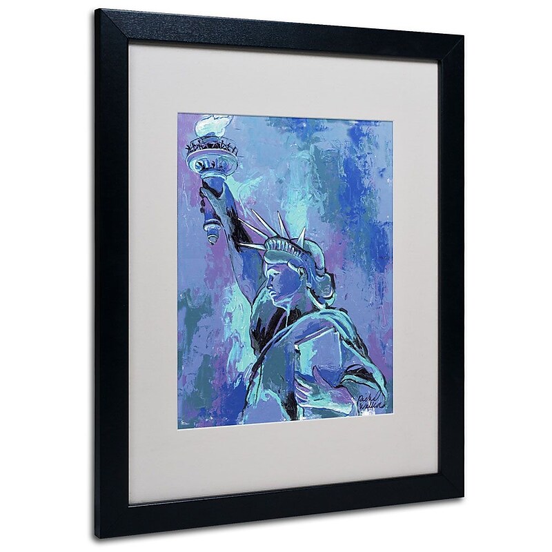 Trademark Fine Art 16" x 20" Acrylic Fine Art, Black image 1