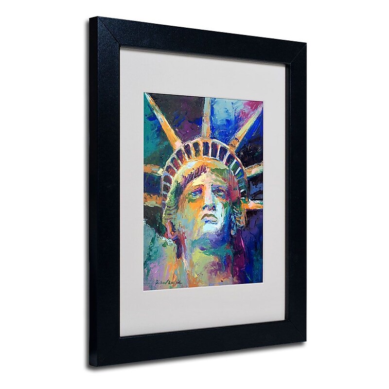 Trademark Fine Art 14" x 11" Acrylic Statue, Black Frame image 1