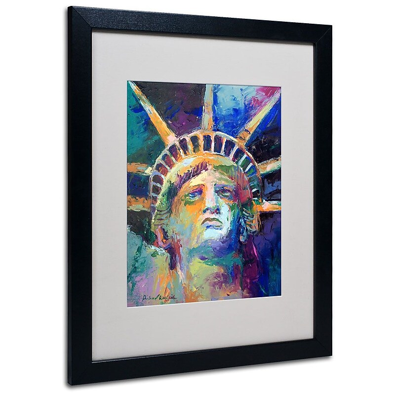 Trademark Fine Art 16" x 20" Acrylic Statue, Black image 1