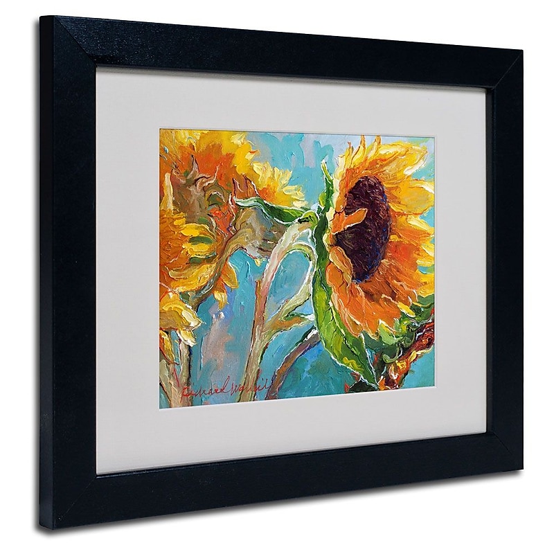Trademark Fine Art 11" x 14" Acrylic, Canvas, Synthetic, Wood Matted Framed Art, Black Frame image 1