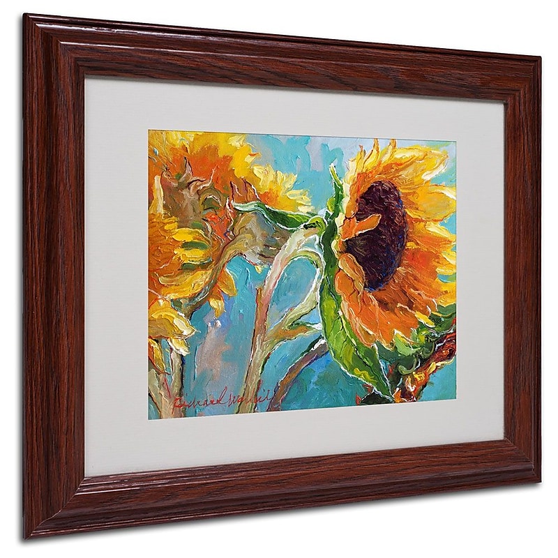 Trademark Fine Art 11" x 14" Acrylic, Canvas, Synthetic, Wood Matted Framed Art, Wood Frame image 1