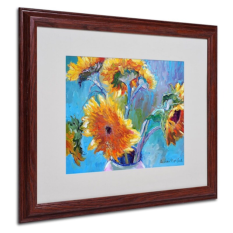 Trademark Fine Art 16" x 20" Acrylic Sun 5, Wood Frame image 1