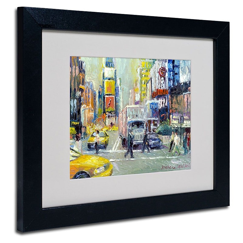 Trademark Fine Art 11" x 14" Acrylic Times Square, Black Frame image 1