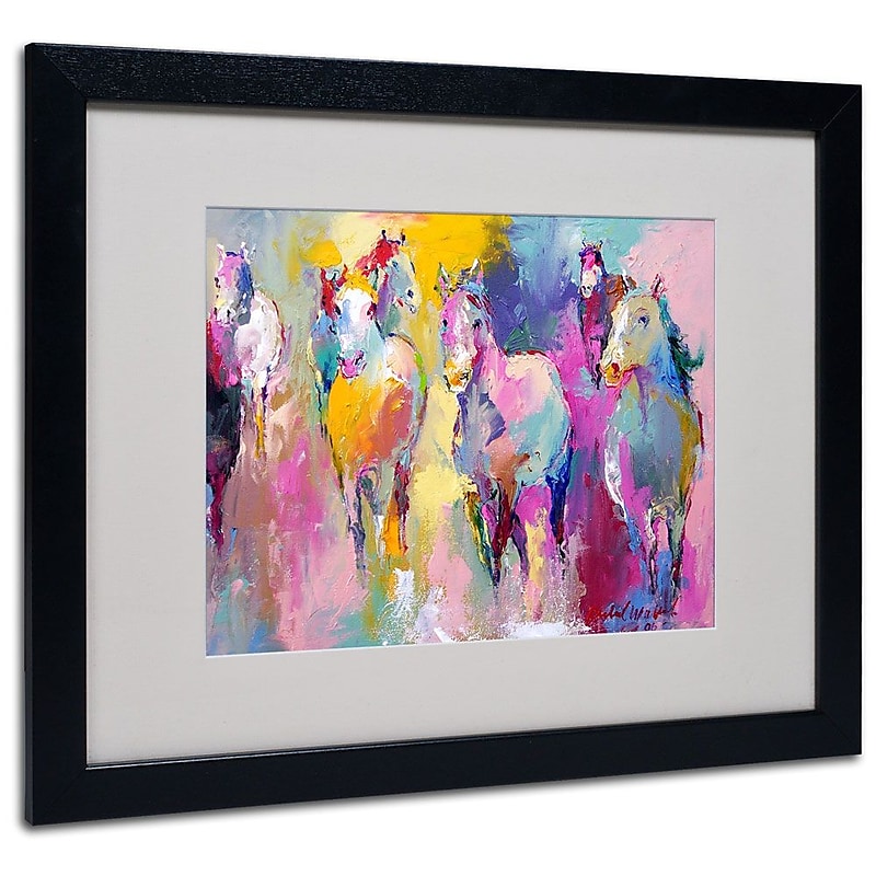 Trademark Fine Art 16" x 20" Acrylic Wild, Black Frame image 1