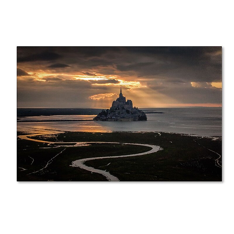 Trademark Fine Art 16" x 24" Wooden Frame Welcome to The Hell Artwork image 1