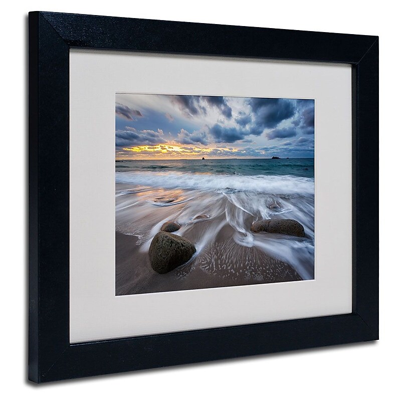 Trademark Fine Art 11" x 14" Acrylic The Song of Water, Black Frame image 1