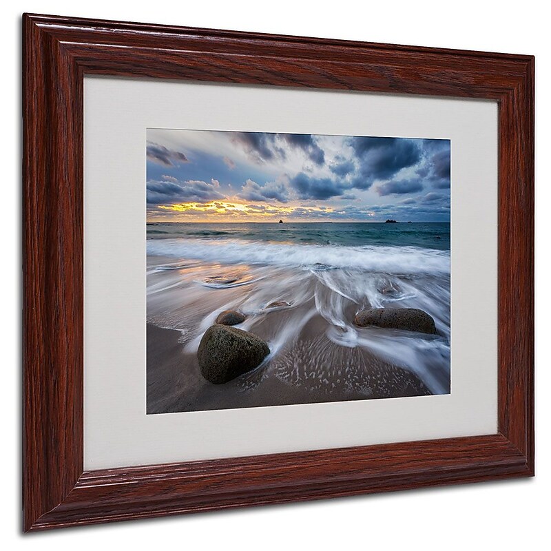 Trademark Fine Art 11" x 14" Acrylic The Song of Water, Wood Frame image 1