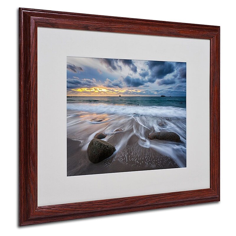 Trademark Fine Art 16" x 20" Canvas The Song of Water, Wood Frame image 1
