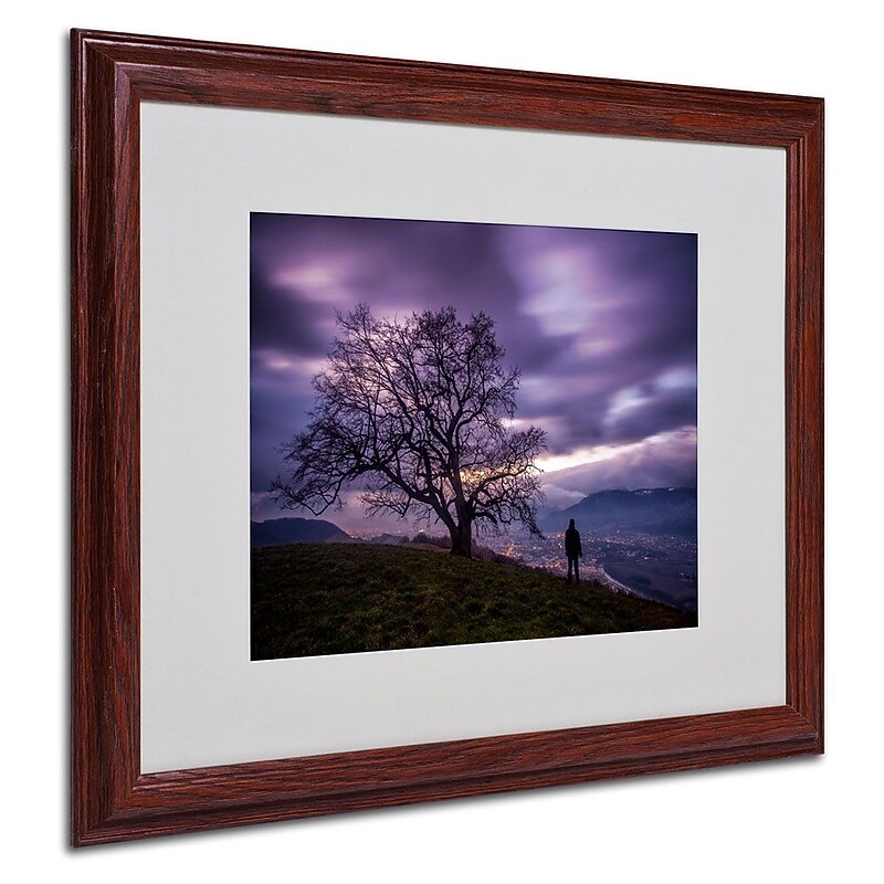 Trademark Fine Art 16" x 20" Acrylic The Tree of Love Grenoble, Wood Frame image 1