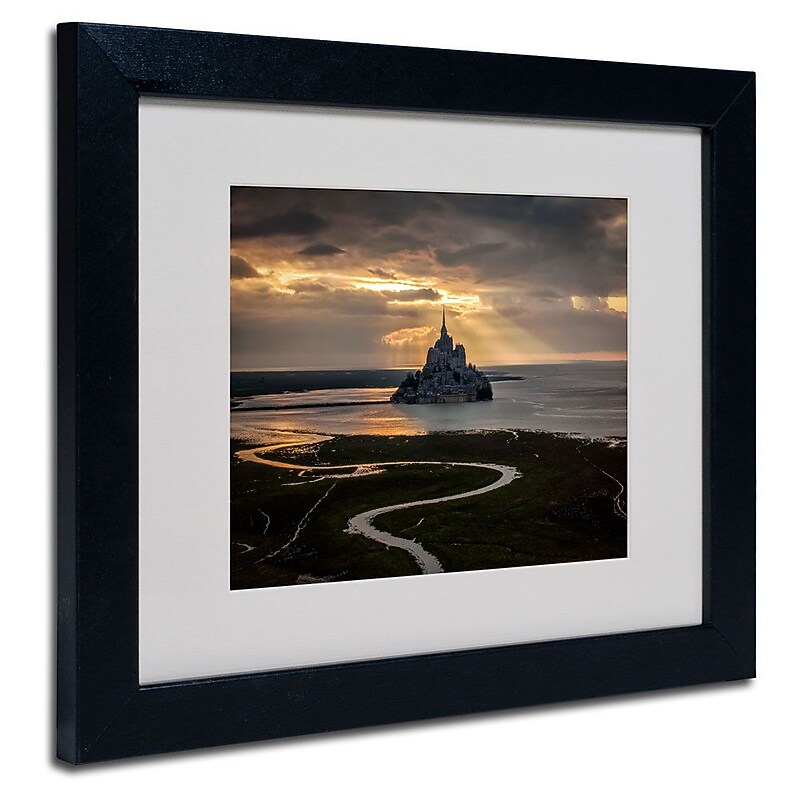 Trademark Fine Art 11" x 14" Acrylic Welcome to The Hell Artwork, Black Frame image 1
