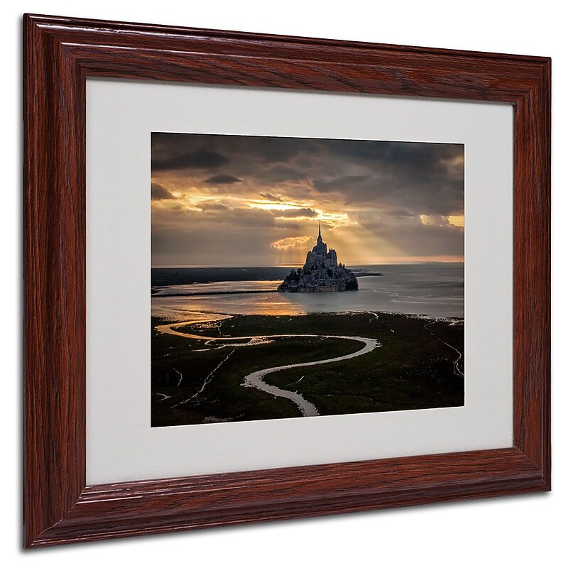 Trademark Fine Art 11" x 14" Acrylic Welcome to The Hell Artwork, Wood Frame image 1