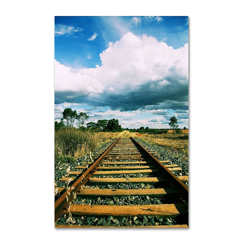 Trademark Fine Art 47" x 30" Wooden Frame Where The Journey Ends image 1