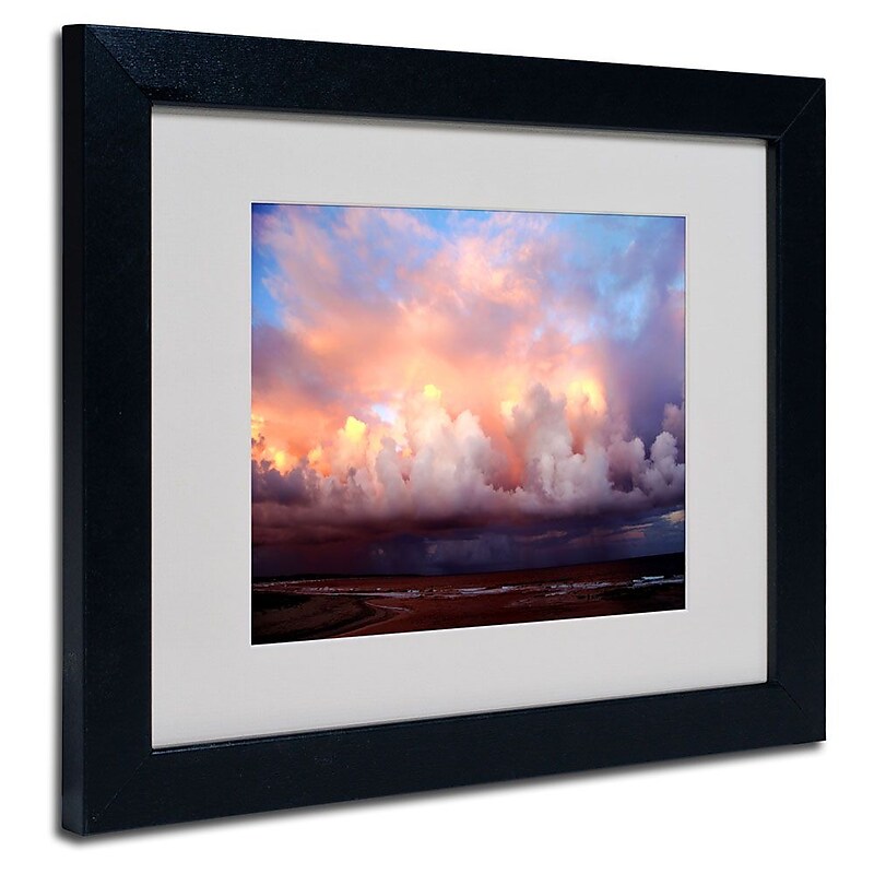 Trademark Fine Art 11" x 14" Acrylic Evening, Black Frame image 1