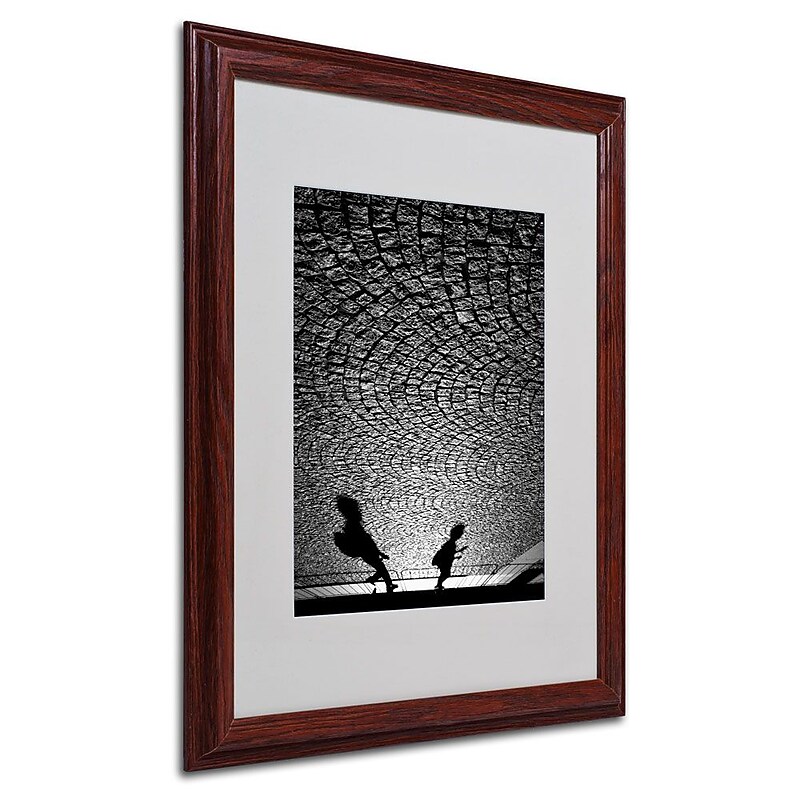Trademark Fine Art 20" x 16" Acrylic Big World Little, Wood Frame image 1