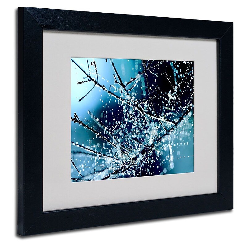 Trademark Fine Art 11" x 14" Acrylic Blue Rhapsody Artwork, Black Frame image 1